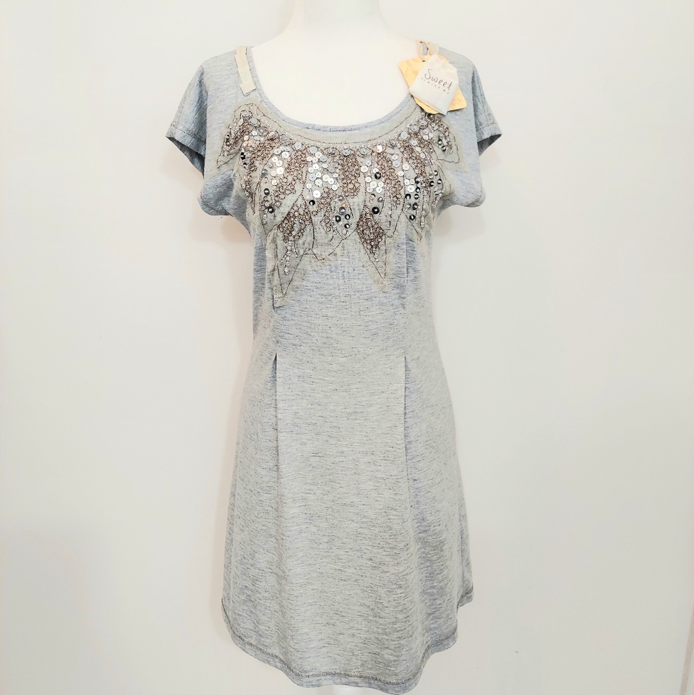 NWT Miss Me Casual Sequin Top